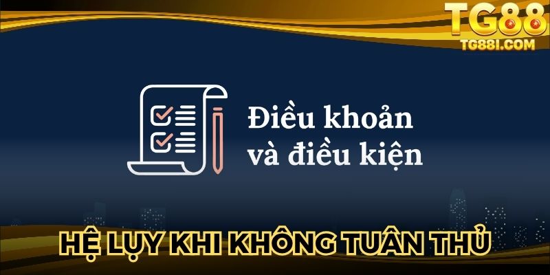 Không tuân thủ điều khoản và điều kiện dẫn đến nhiều hệ lụy